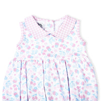 Sweet Strawberries Pink Collared S/L Bubble