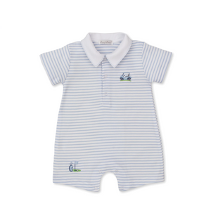 Light Blue - Fairway Foursome Short Playsuit