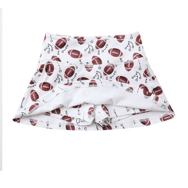 White Football Tennis Skort