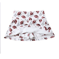 White Football Tennis Skort