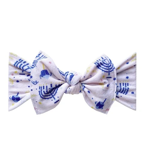 Baby Bling Printed Knot - Menorah