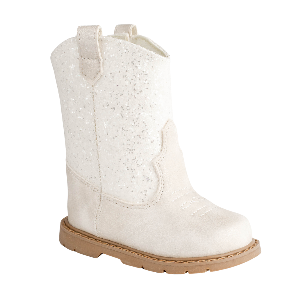 Missy Ivory Glitter Boot Walking Stage