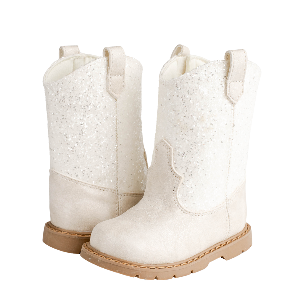 Missy Ivory Glitter Boot Walking Stage