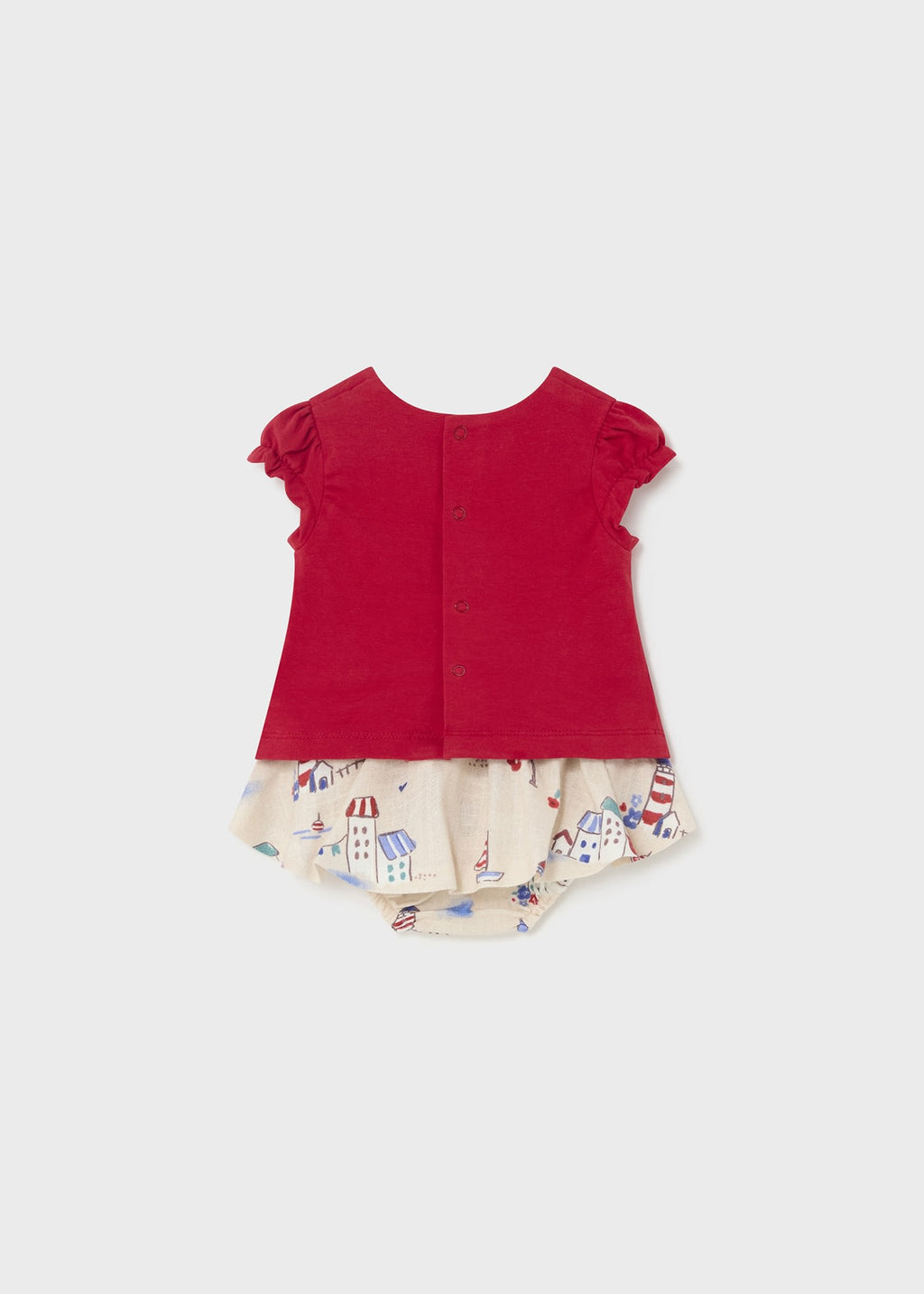 Sailboat on Red & Skirted Bloomers