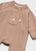 NB Boy Romper Pajama - Cinnamon