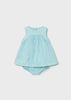 Hawaii Blue Embroidered Dress w/ Bloomers