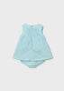 Hawaii Blue Embroidered Dress w/ Bloomers