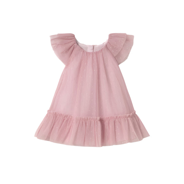 Sakura Cherry Blossom Pink Tulle Baby Dress