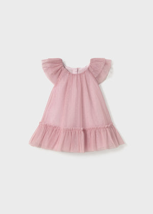 Sakura Cherry Blossom Pink Tulle Baby Dress