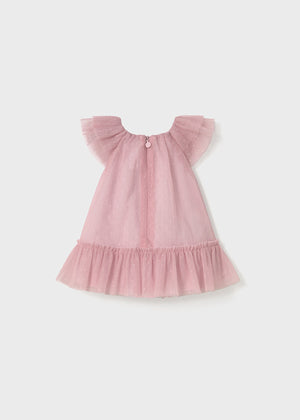 Sakura Cherry Blossom Pink Tulle Baby Dress