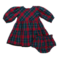 Maribelle Dress - Red Tartan