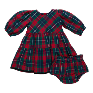 Maribelle Dress - Red Tartan