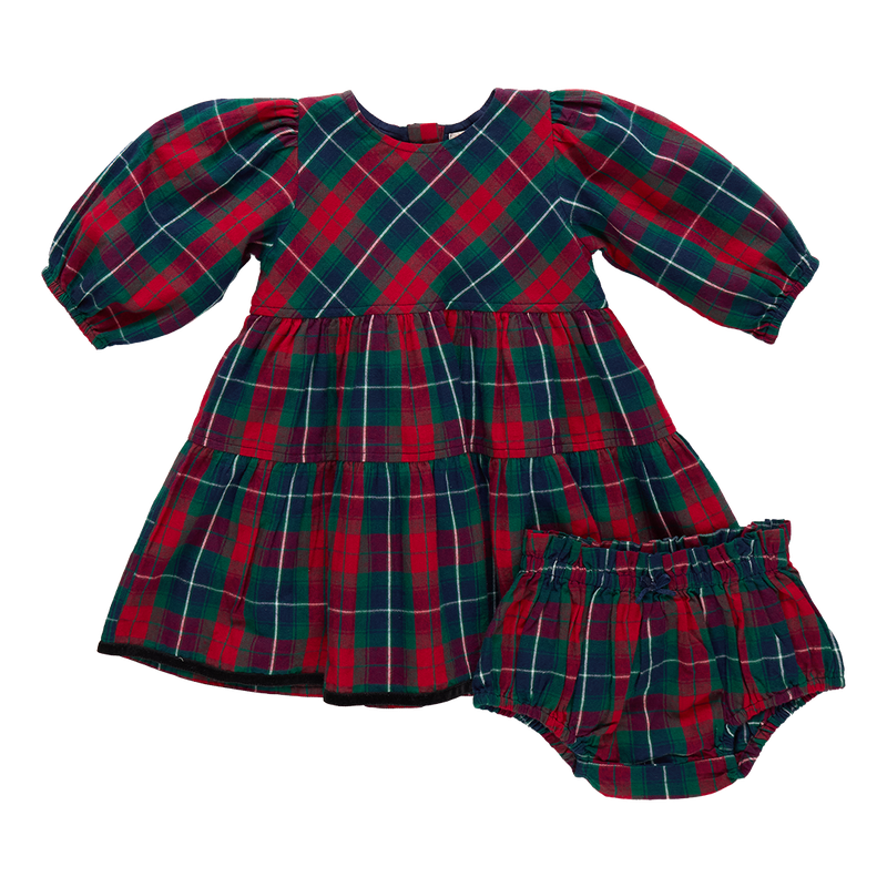 Maribelle Dress - Red Tartan