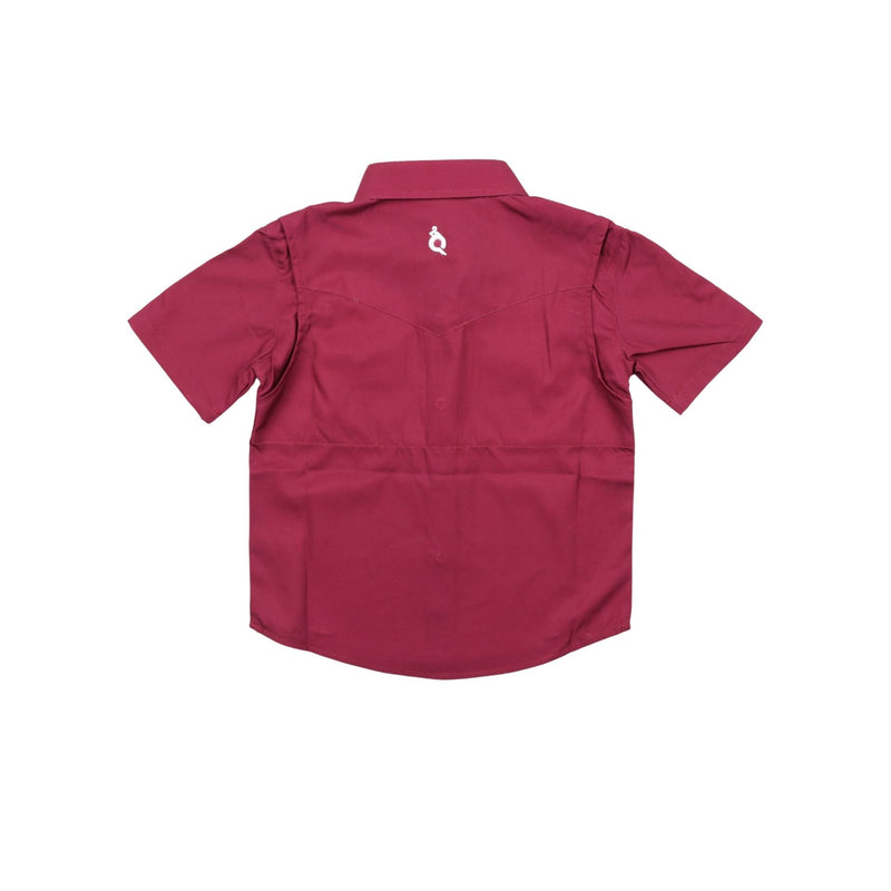 Gameday Maroon Pearl Snap S/S Shirt