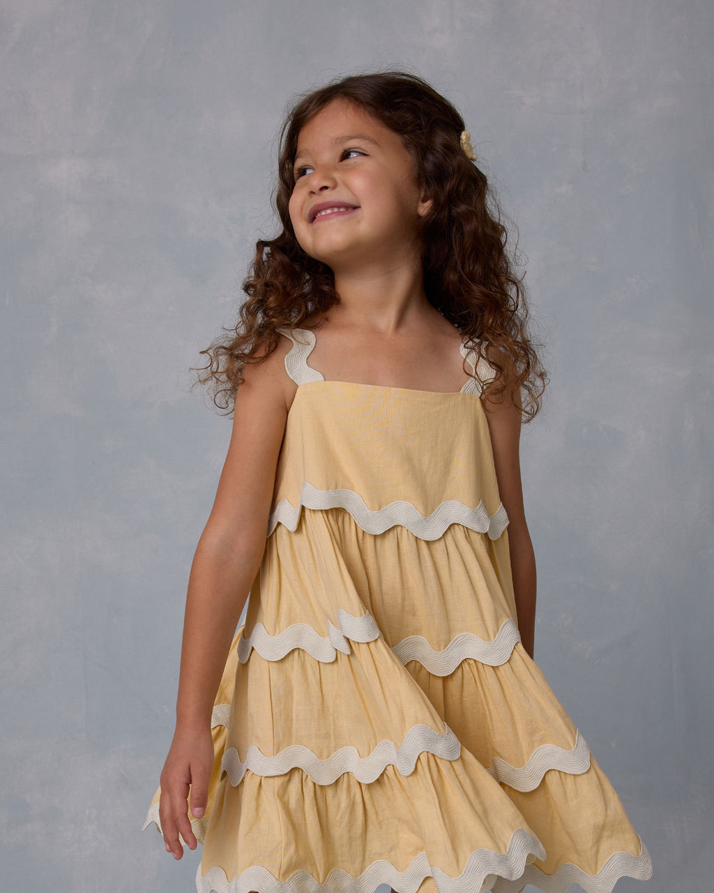 Ric Rac Dress - Yellow