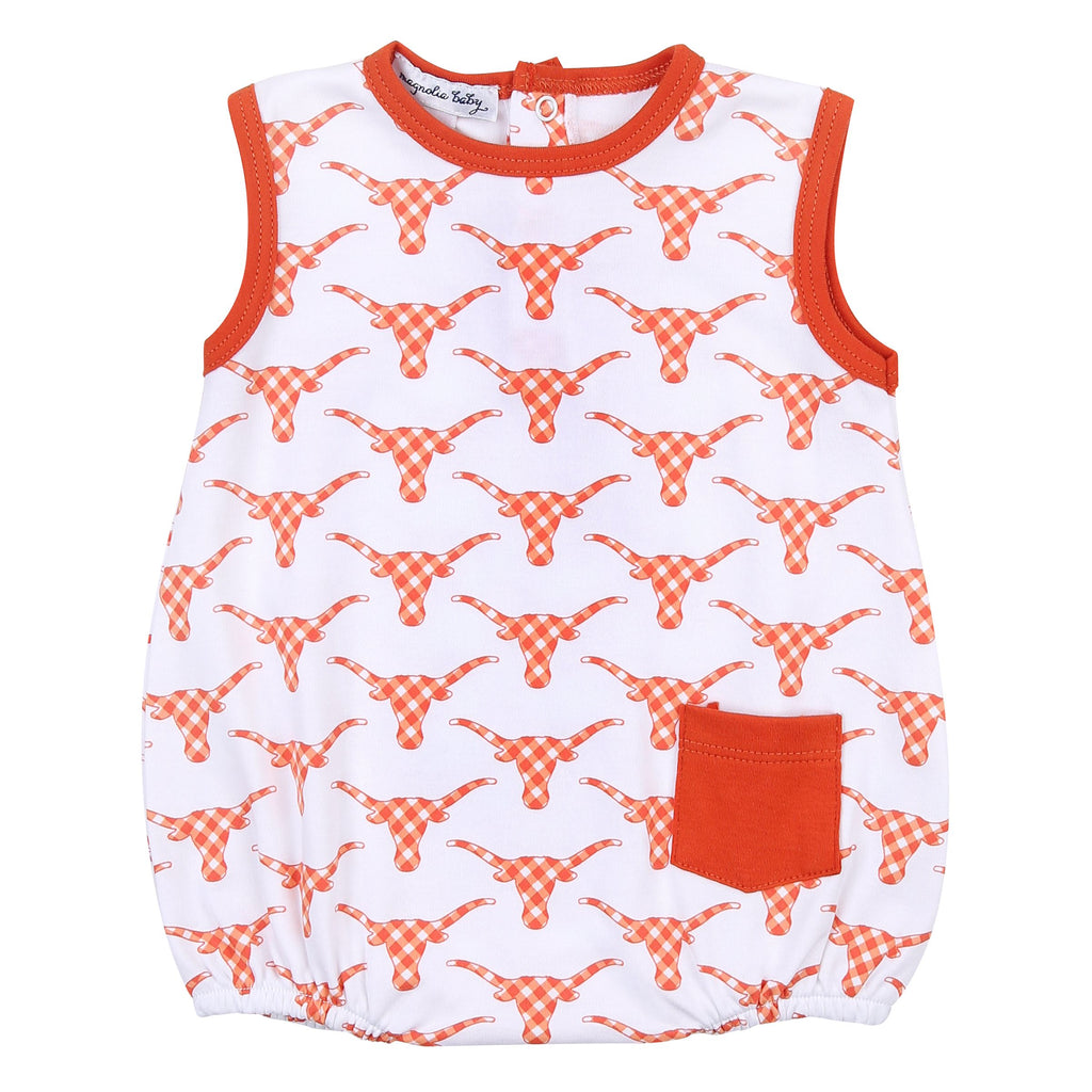 Gingham Longhorn Printed Bubble