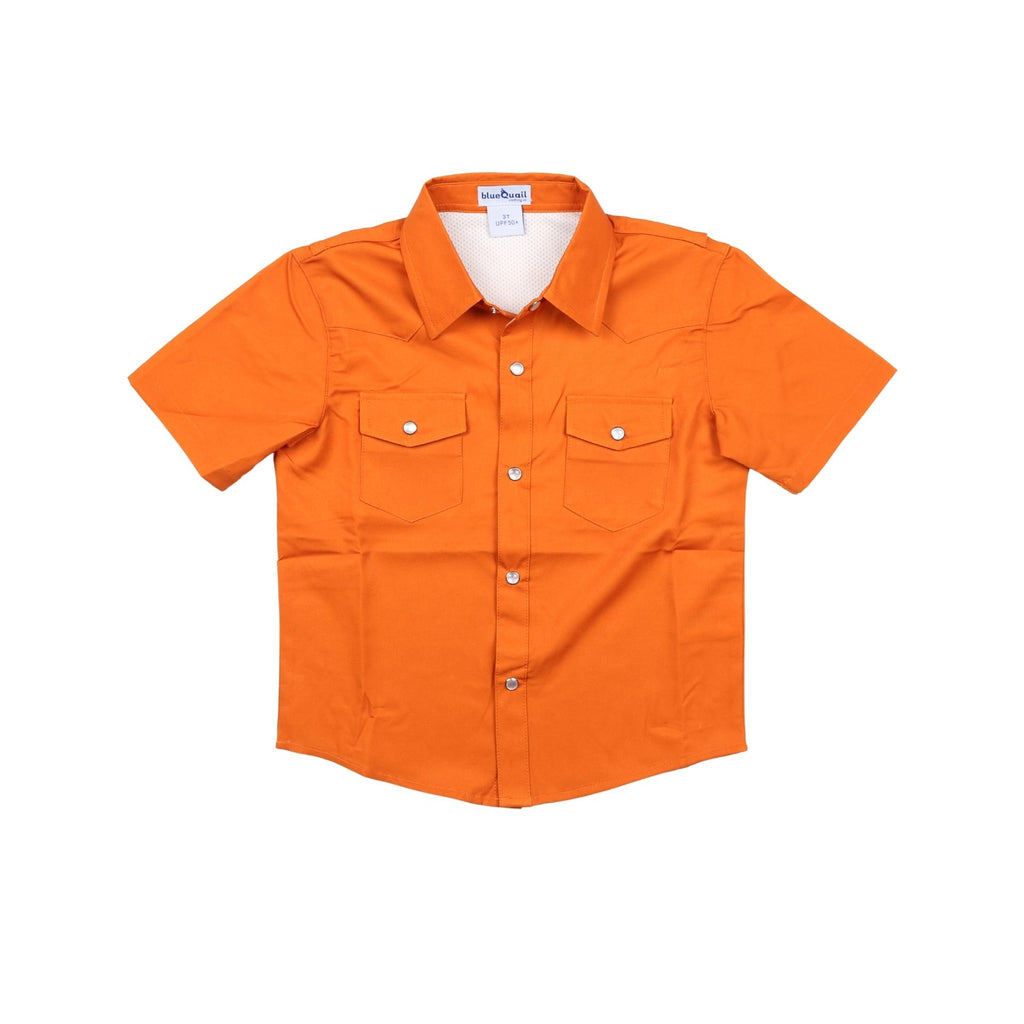 Gameday Burnt Orange Pearl Snap S/S Shirt