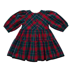Maribelle Dress - Red Tartan