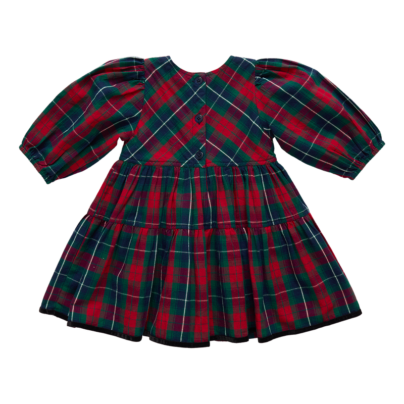 Maribelle Dress - Red Tartan