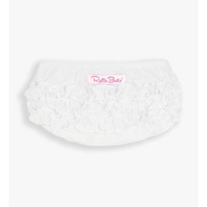 White pet bed with 'Rottie Bites' logo on a white background