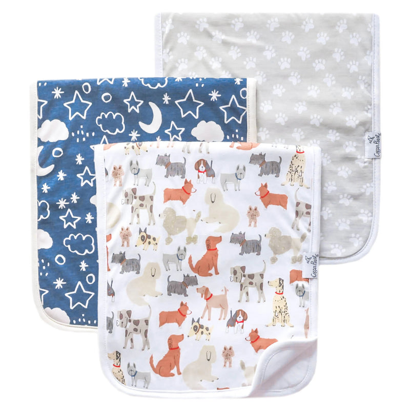 Rufus - 3 Pack Premium Burp Cloth Set