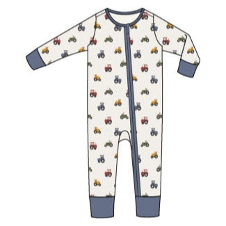 Mini Tractors - 2 Way Zipper Romper