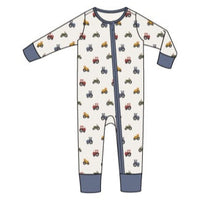 Mini Tractors - 2 Way Zipper Romper