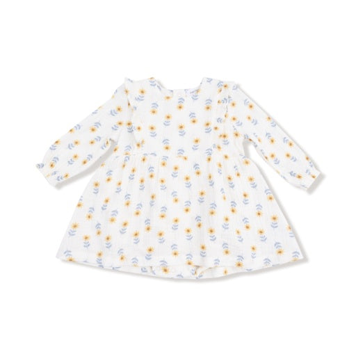 Western Sunflower - Ruffle L/S Bubble w/ Skirt