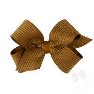 Medium Corduroy Overlay Hair Bows