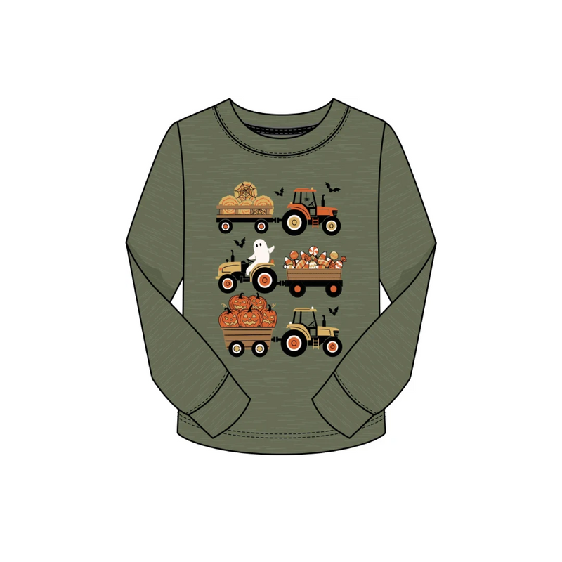 Halloween Tractor L/S Shirt