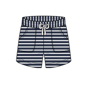 Navy Stripe Shorts