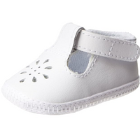 White Kennedy T-Strap Crib Shoe
