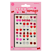 Jeweled Stick On Earrings