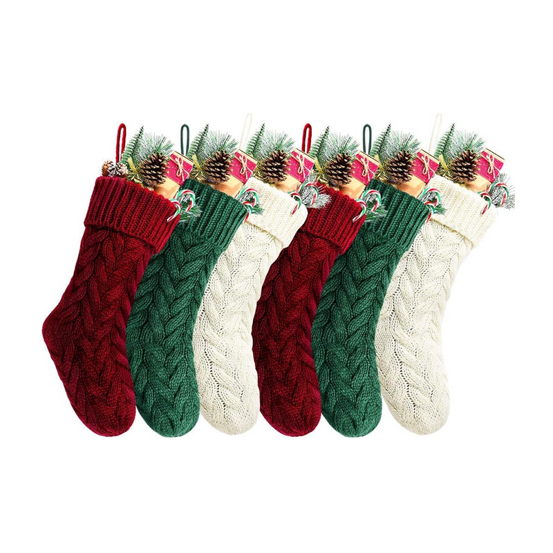 Knitted Christmas Holiday Stocking