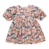 Girls Evelyn Dress - Watercolor Floral