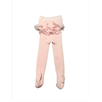 Pink Ruffle Bottom Tights