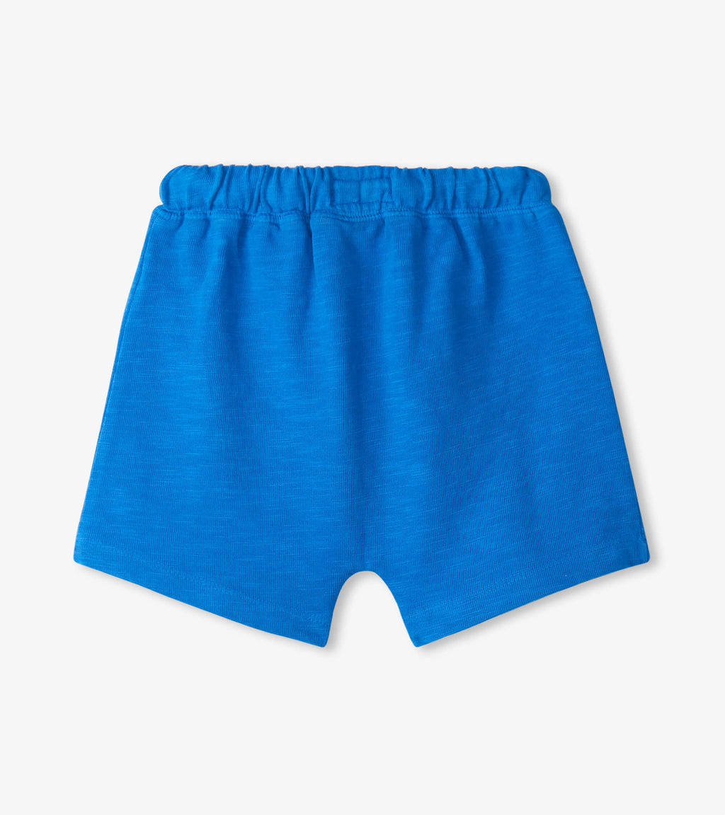 Deep Sky Blue Kanga Pocket Shorts