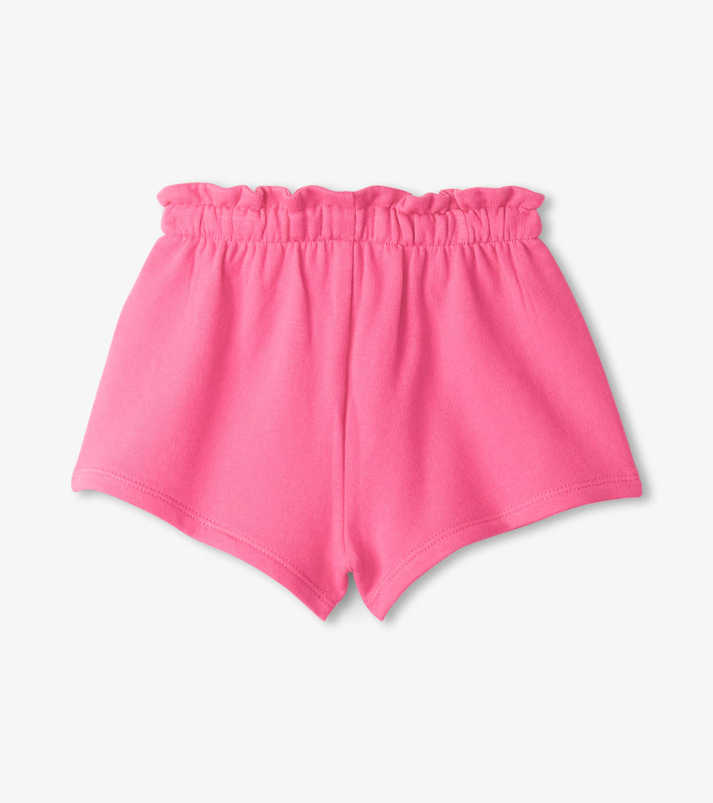 Azalea Pink Toddler Paper Bag Shorts