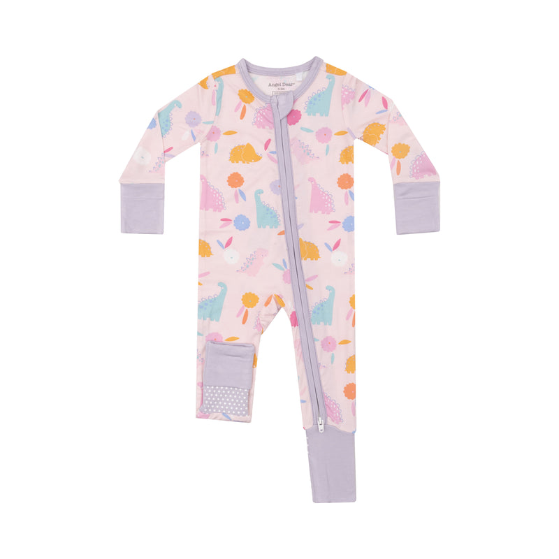 Floral Dinos - 2way Zip Romper