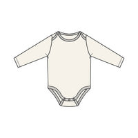 Ivory - Ribbed Sugar Swizzle Bodysuit