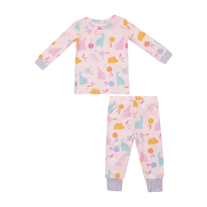 Floral Dinos - LS PJ Set