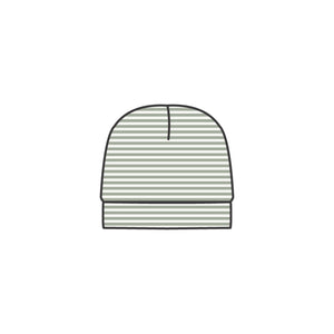 Desert Green Stripe Beanie Hat