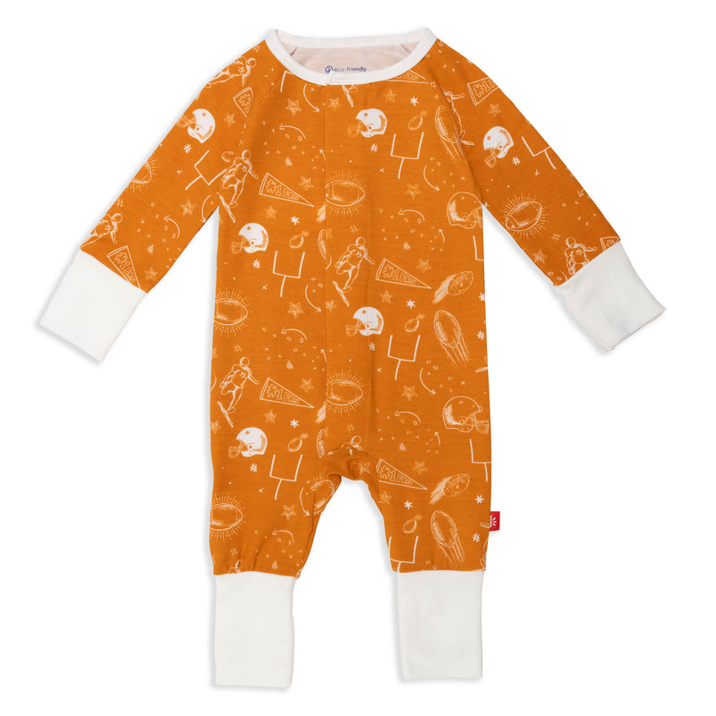 Orange Game Day - Modal Magnetic Grow with Me Convertible Coverall