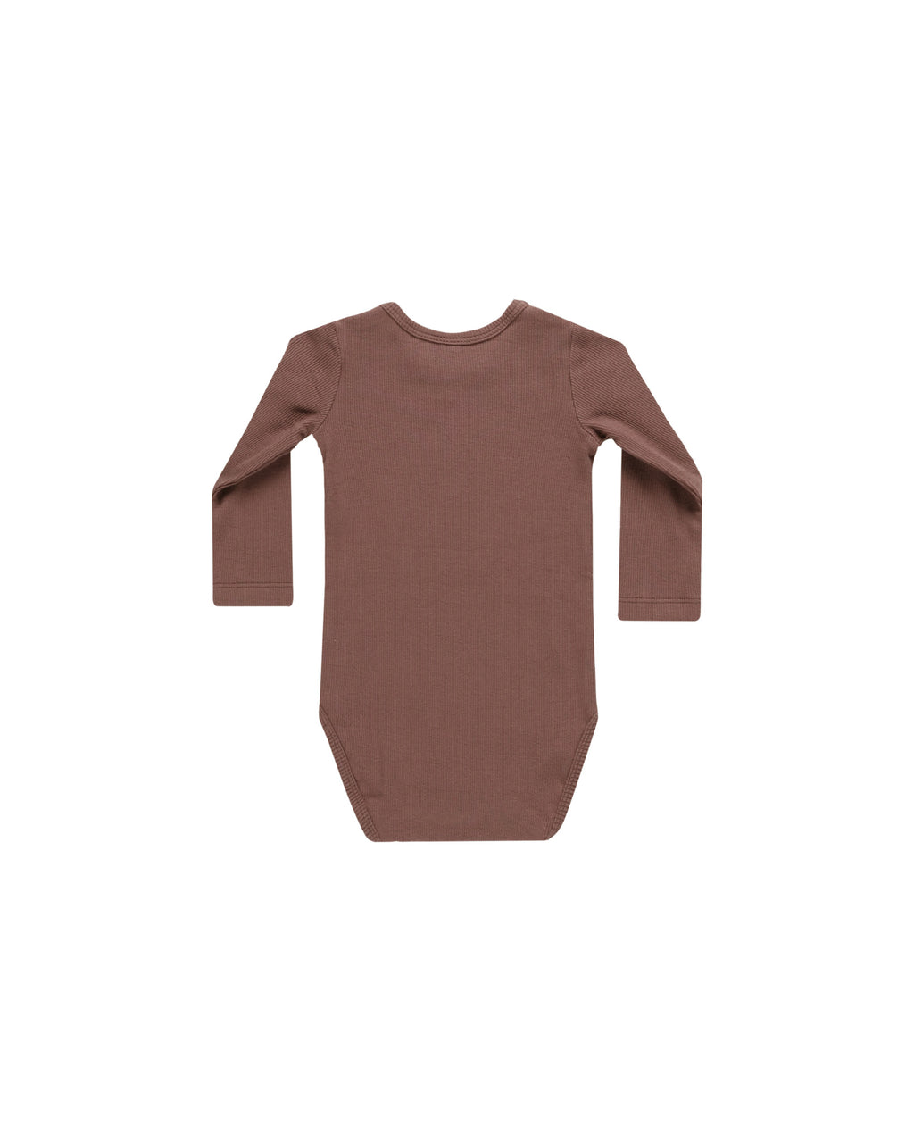 Ribbed Long Sleeve Bodysuit - Plum