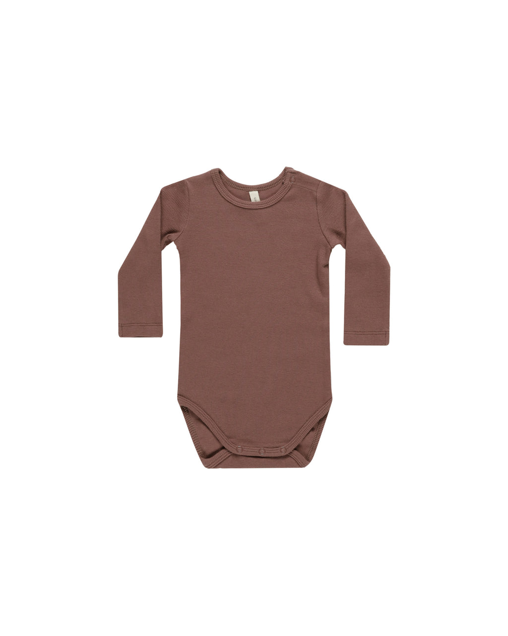 Ribbed Long Sleeve Bodysuit - Plum