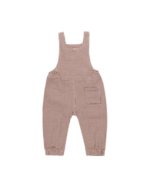 Baby Overall - Plum Gingham