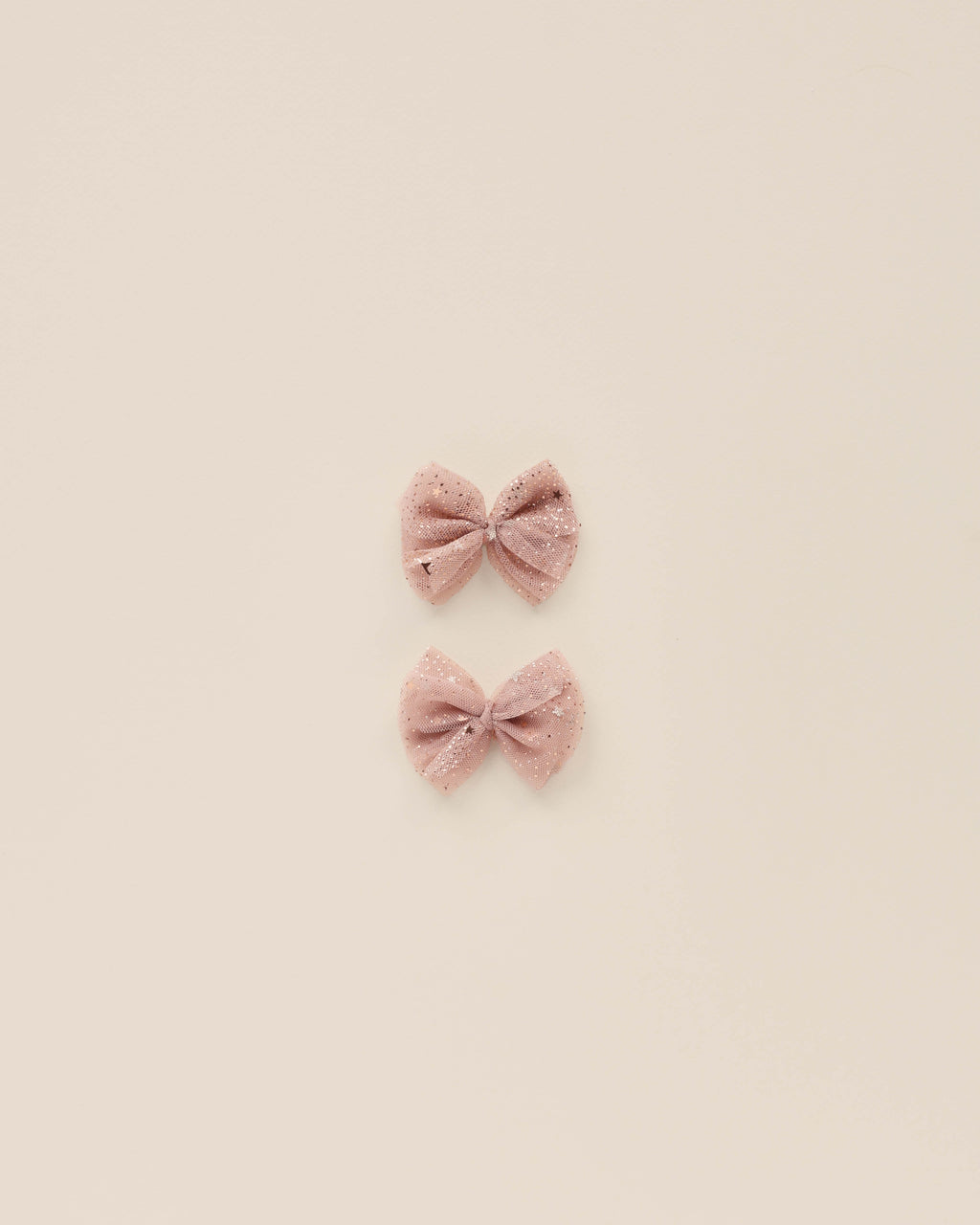 Tulle Hair Clips - Rose Stars