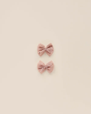 Tulle Hair Clips - Rose Stars