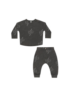 Long Sleeve Tee + Pant Set - Bolts