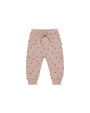 Relaxed Fleece Sweatpants - Polka Dots